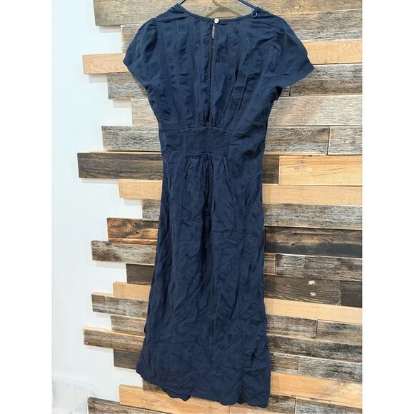 Free People NWOT Natalya Solid Midi black dress size M - Picture 5 of 10